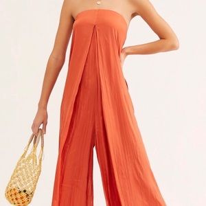 Free People wide leg jumpsuit
